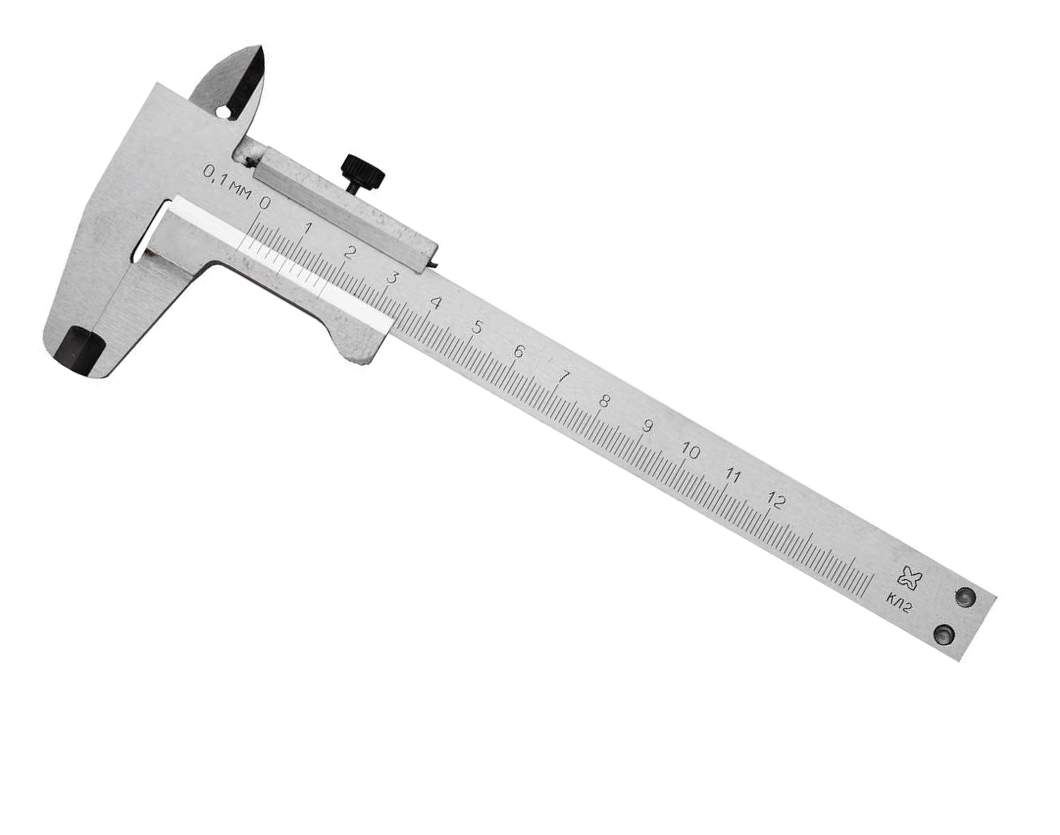 Штангенциркуль металлический тип 1, класс точности 2, 150мм, шаг 0,1мм Image