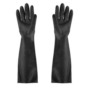 Перчатки черные резиновые хим. Image