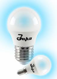 Лампа светодиодная G45 10w Е27 6400К (Заря)-(эконом) Image